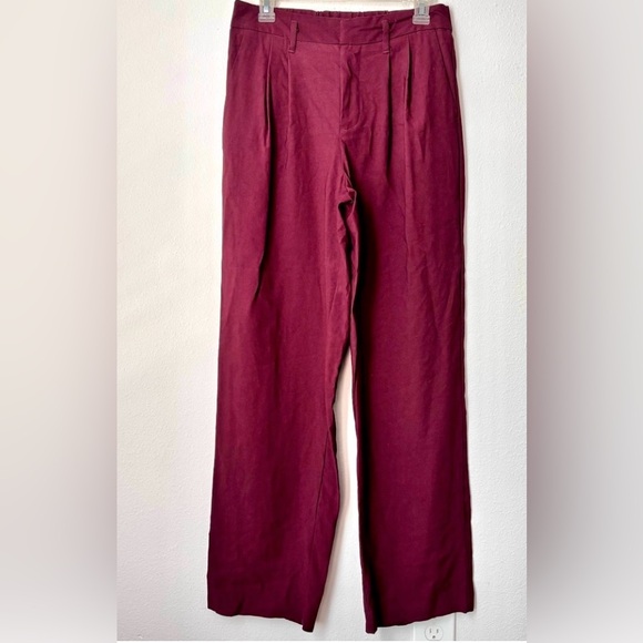 a new day Maroon Wide-Leg Pants— Size 4 - Picture 2 of 8